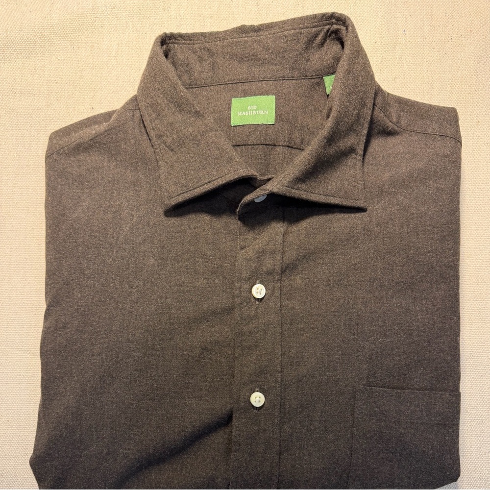 sid mashburn Long Sleeve Button Up Sz XL  Brown